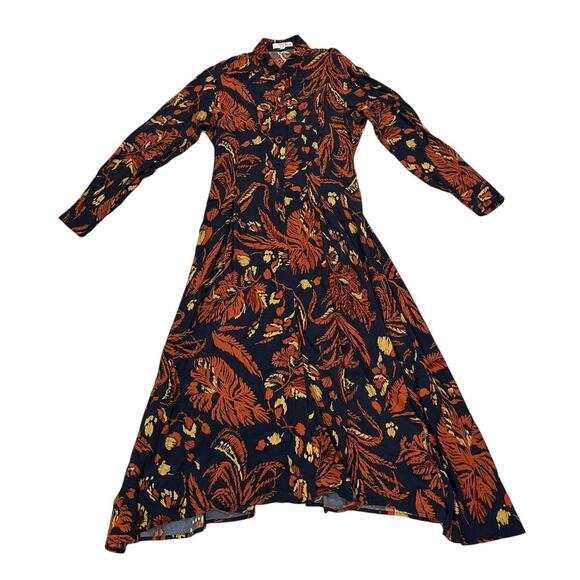 Thakoon Womens 8 Medium Floral Button Down Maxi Dress Contemporary As Seen on TV - Picture 3 of 9